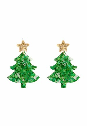 CHRISTMAS TREE REGULAR FIT - Orecchini - glitter green