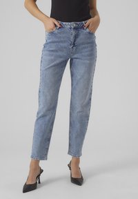 Vero Moda - VMLINDA MOM - Répafazonú farmer - light blue denim Miniatűr kép 1