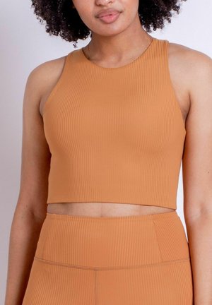 Light support sports bra - toffee