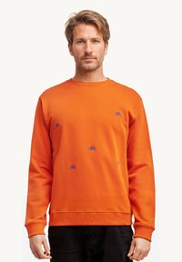 Slopes&Town - BIKES EMBROIDERY - Sweater - orange Miniatuurafbeelding 1