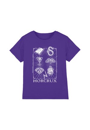 Cotton Soul, HARRY POTTER HORCRUX SYMBOLS UNISEX - Print T-shirt - purple