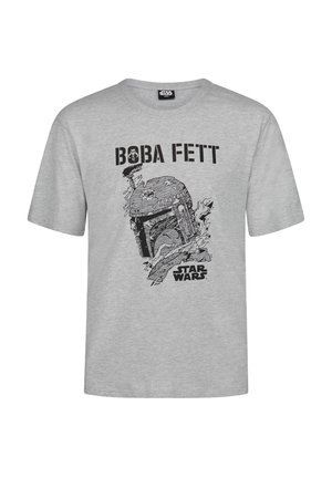 BOBA FETT HERREN - T-shirt print - grau