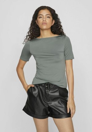 VILA T-shirt basique - laurel wreath