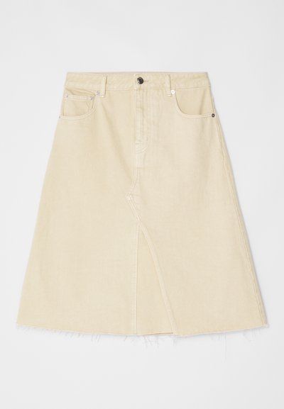 Tory Burch DECONSTRUCTED MIDI SKIRT - Jupe trapèze - khaki