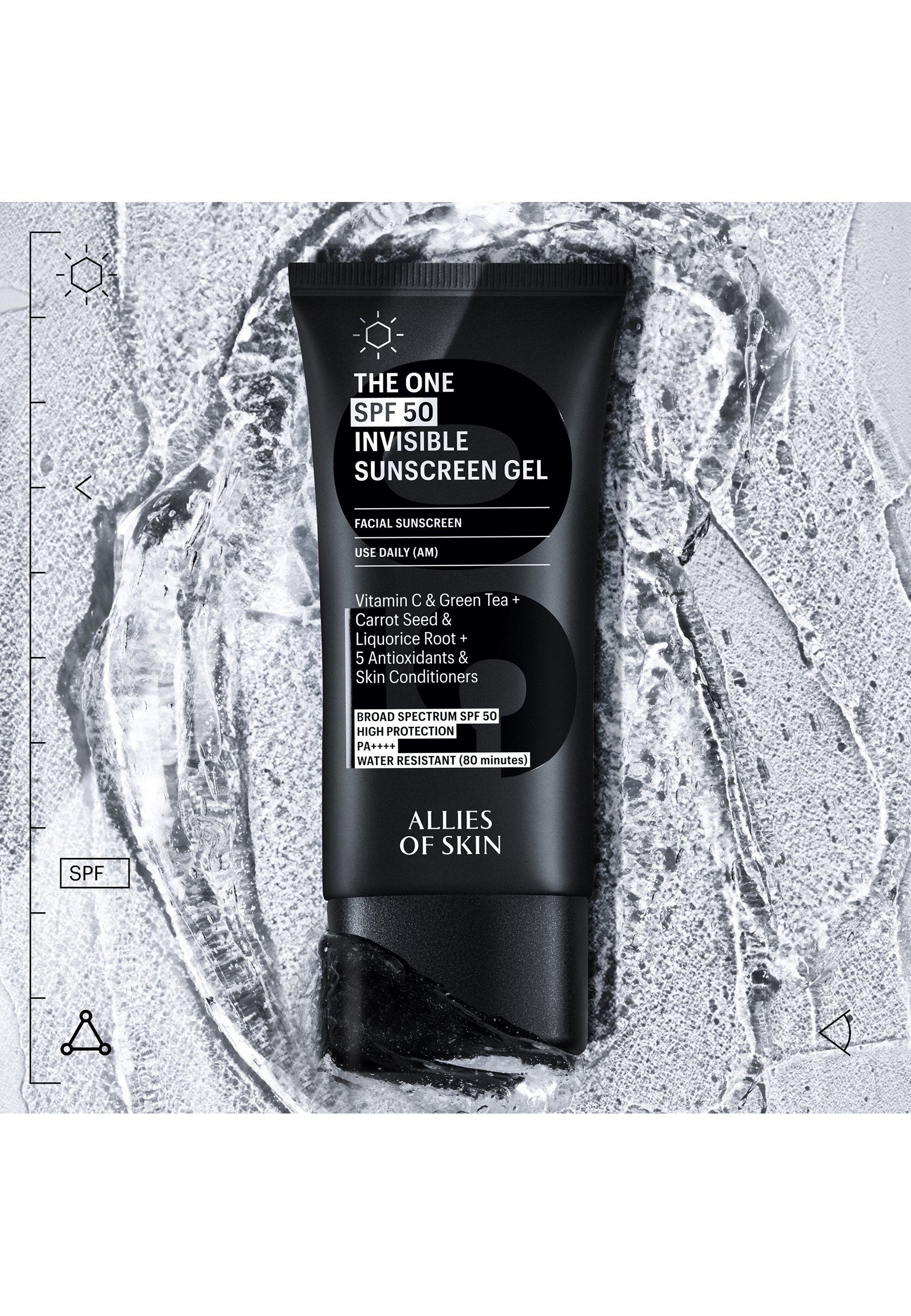 Allies of Skin THE ONE SPF 50 INVISIBLE SUNSCREEN GEL
