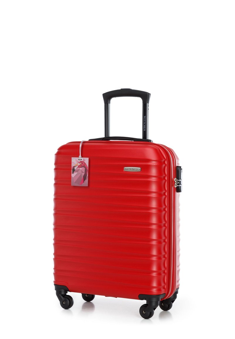 WITTCHEN SMALL SUITCASE WITH LUGGAGE TAG FROM ABS - Trolley - red