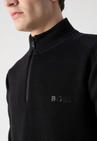 BOSS ZHINE - Stickad tröja - black