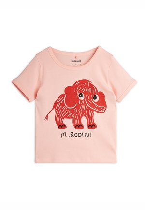 Mini Rodini MAMMOTH REGULAR TEE UNISEX - T-shirt con stampa - pink