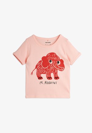 Mini Rodini MAMMOTH REGULAR TEE UNISEX - Apdrukāts T-krekls - pink