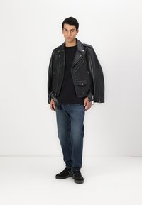 COACH MOTO JACKET - Δερμάτινο μπουφάν - black