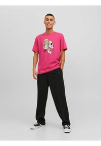 Jack & Jones JORAFTERLIFE TEE - Camiseta estampada - fuchsia rose