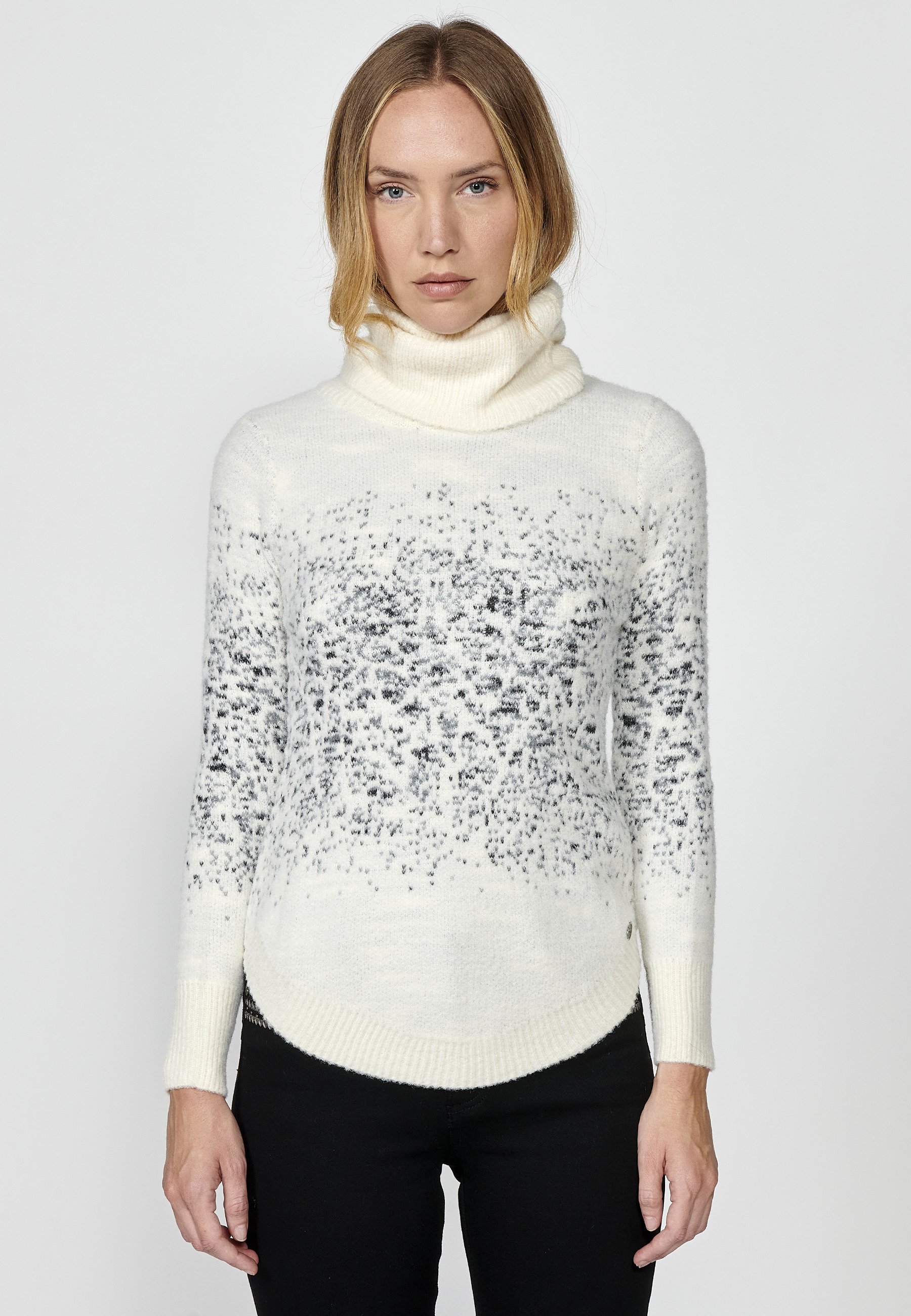 Koroshi TURTLENECK - Jumper - crudo off white/off-white - Zalando