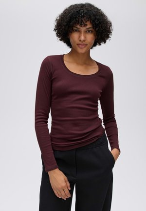 OPUS, OPUS LANGARMSHIRT SORANA - Long sleeved top - cherry jam