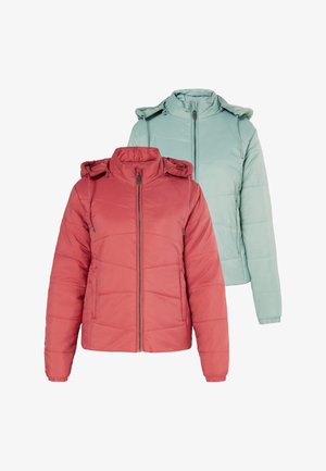 Mo, 2-PACK - Winterjas - mintgrün vintage rot