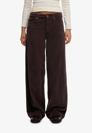 MID RISE JUMBO - Pantalones - dark oak brown