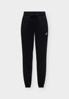 ESSENTIALS 3 STRIPES CUFFED PANTS - Tracksuit bottoms - black/white