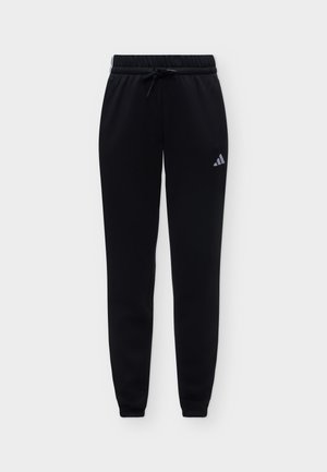 adidas Sportswear, ESSENTIALS 3 STRIPES CUFFED PANTS - Tracksuit bottoms - black/white