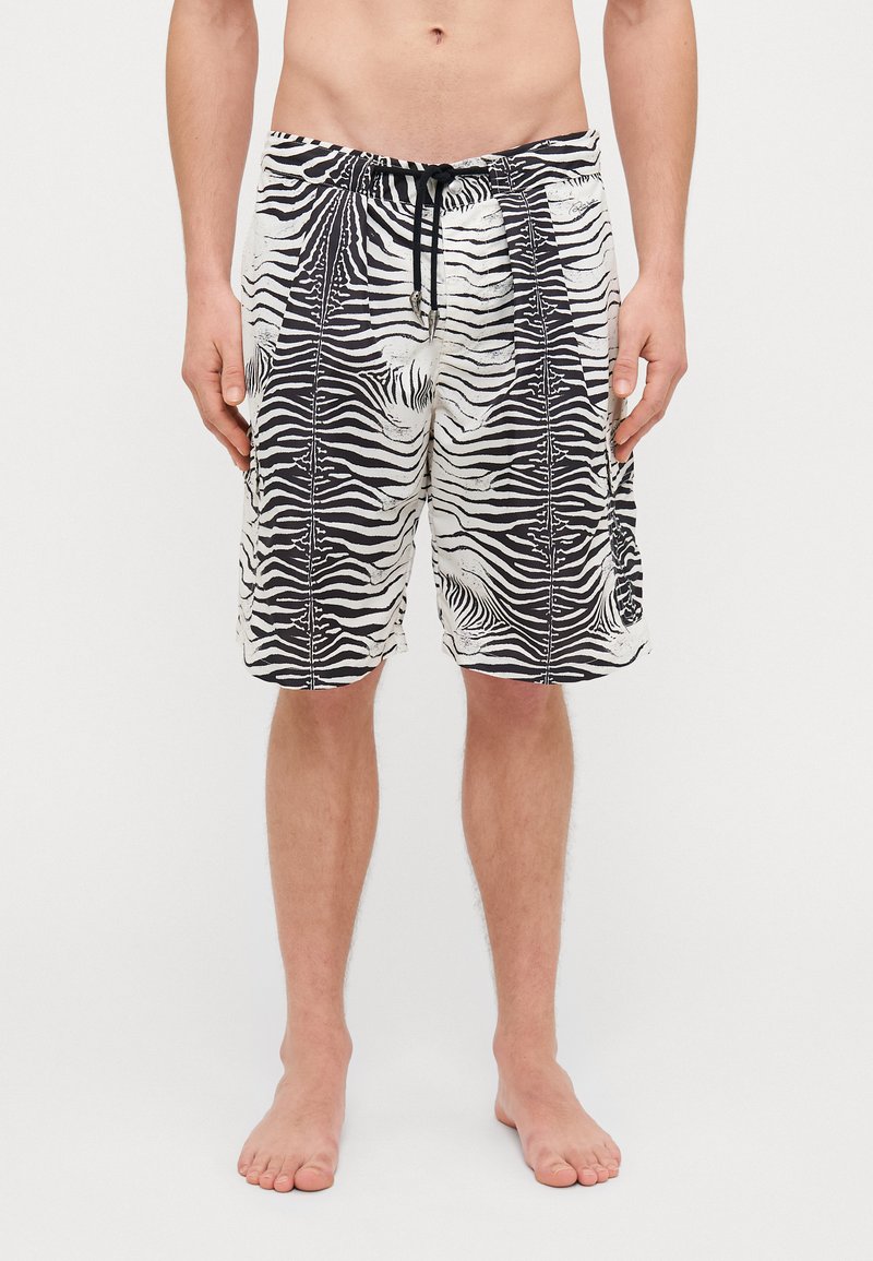 Roberto Cavalli - MINI ZEBRA SEA CARGO - Short de bain - white/black, Agrandir
