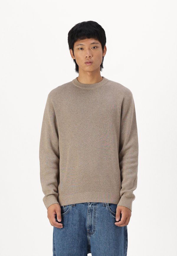 JPRBLAMILANO STITCH CREW NECK - Jumper - greige