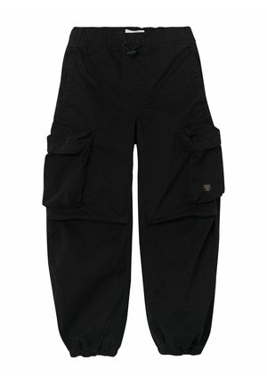 NKMBEN PARACHUTE - Cargo trousers - black