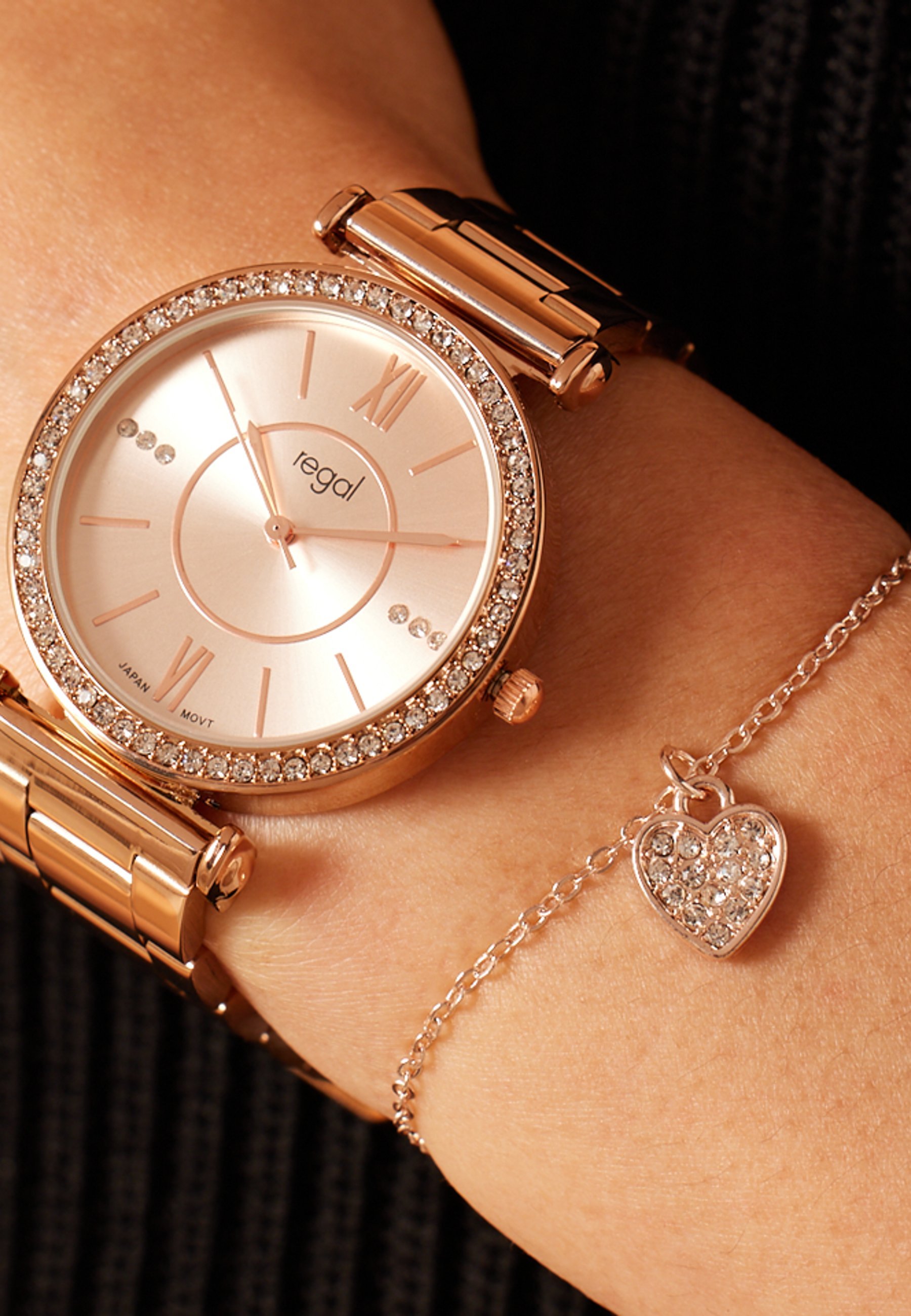 Lucardi REGAL GESCHENK SET MIT KOSTENLOSEM - Uhr - silver-coloured/silberfarben