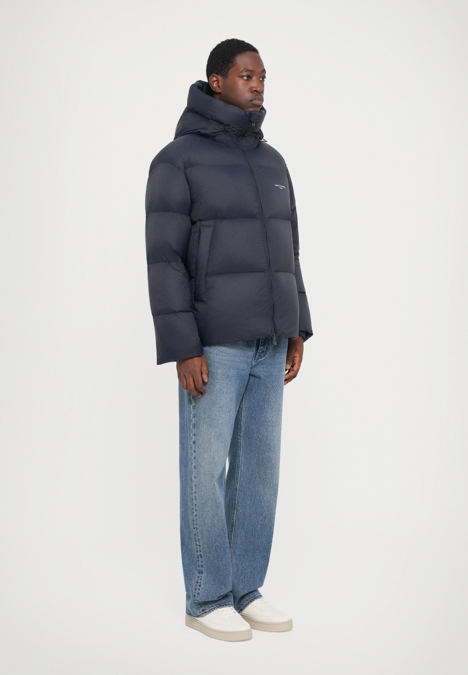 Armani Exchange JACKET - Down jacket - deep navy/dark blue