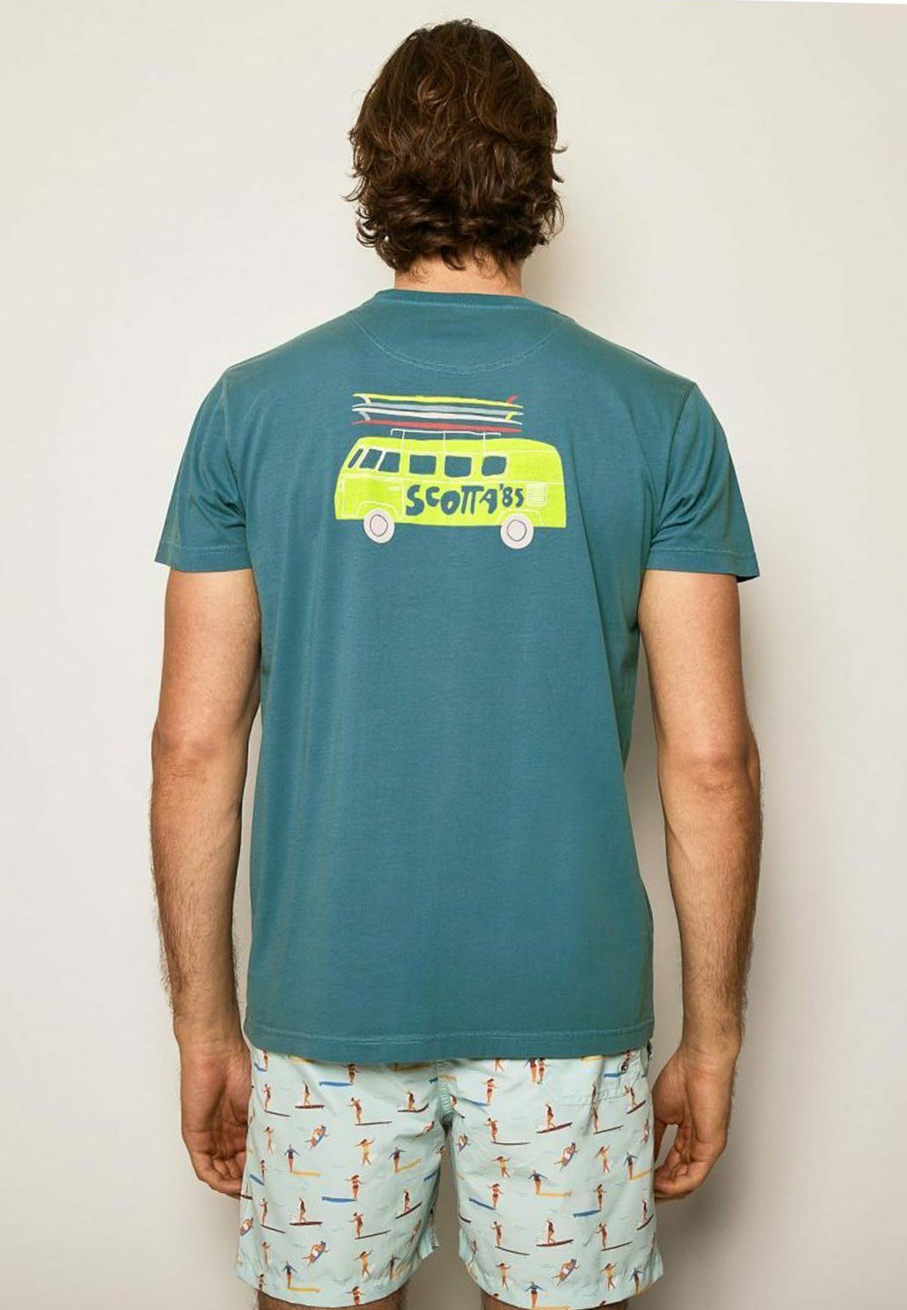 Scotta Camiseta estampada - denim/azul petróleo - Zalando.es