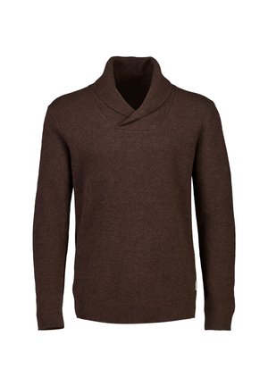Jersey de punto - dk brown mel