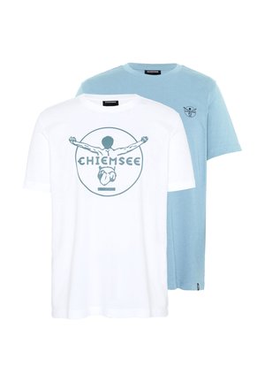 Chiemsee, T-SHIRT IM DOPPELPACK MIT LOGOPRINT - T-Shirt print - white
