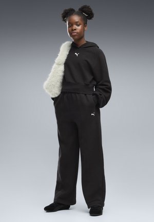 Puma, ESS RELAXED SLOUCHY PINTUCK PANTS TR G - Verryttelyhousut - black