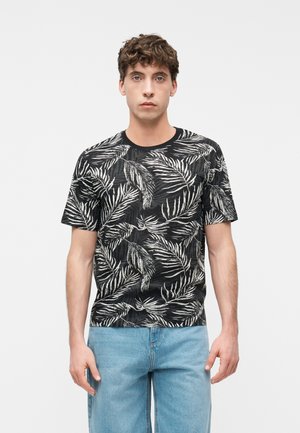 JJJEFF TEE PACK 2 - T-shirt print - black/sky captain