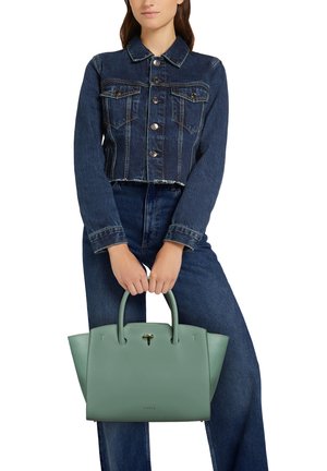 Sac à épaule FURLA Net Mini Tote Bag - Cuir Mineral Green - Neuf Avec étiquettes - Fabriqué En Italie