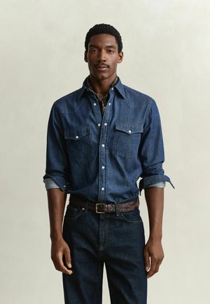 GANT, GANT DENIM RODEO SHIRT - Chemise - dark indigo