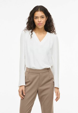 VIRELLA V-AUSSCHNITT - Blouse - snow white