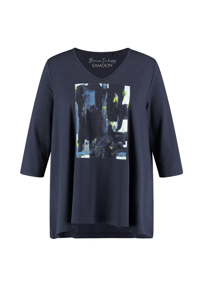 Samoon Longsleeve meerkleurig