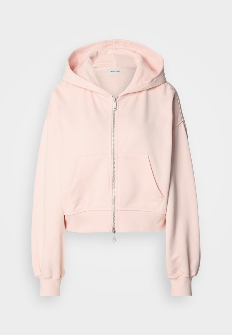 Calvin Klein Jeans Sweater met rits donkerroze Calvin Klein Jeans Sweater met rits donkerroze