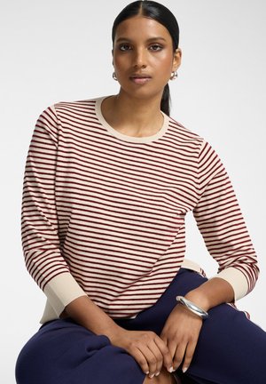Elena Mirò, MAGLIA A RIGHE - Jersey de punto - bordeaux