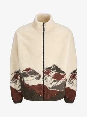 Jack & Jones JORMOUNTAIN ZIP JACKET - Jakna iz flisa - ecru