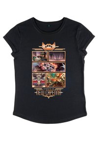 Henry Tiger MAGIC THE GATHERING NEWCAPENNA COLLAGE - T-shirt z nadrukiem