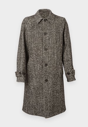 WOVEN COAT FUZZY HERRING - Palton clasic - iced coffee/ecru