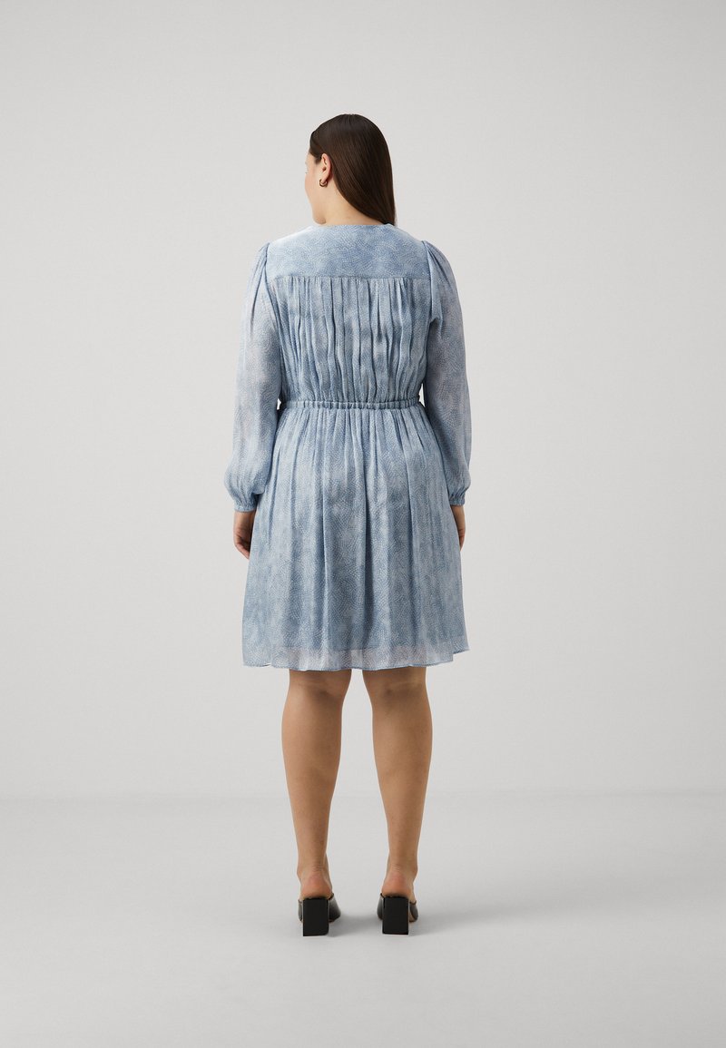 MICHAEL Michael Kors FAUX WRAP MINI - Cocktail dress / Party dress - blue -  Zalando.ie