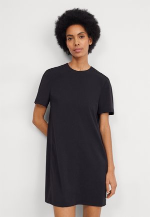 Calvin Klein STRUCTURE CREPE MINI SHIFT DRESS - Robe de jour - black