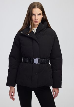 HIGH-COLLAR PUFFER - Giacca invernale - black
