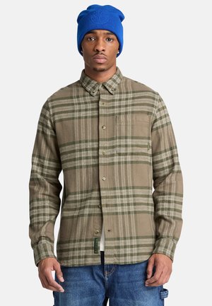 Timberland, FLANNEL HOUSE CHECK SHIRT (REGULAR) UNISEX - Button-down blouse - olive