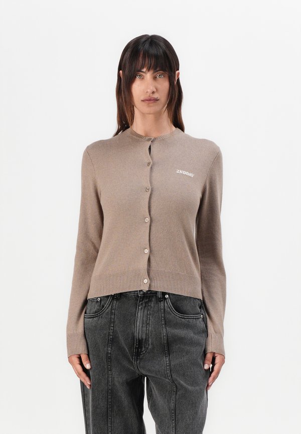 VINNY  - Cardigan - timber wolf