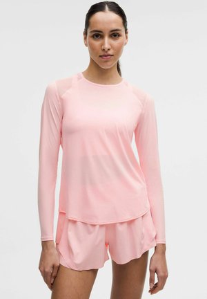 Tops ar garām piedurknēm - pink pearl