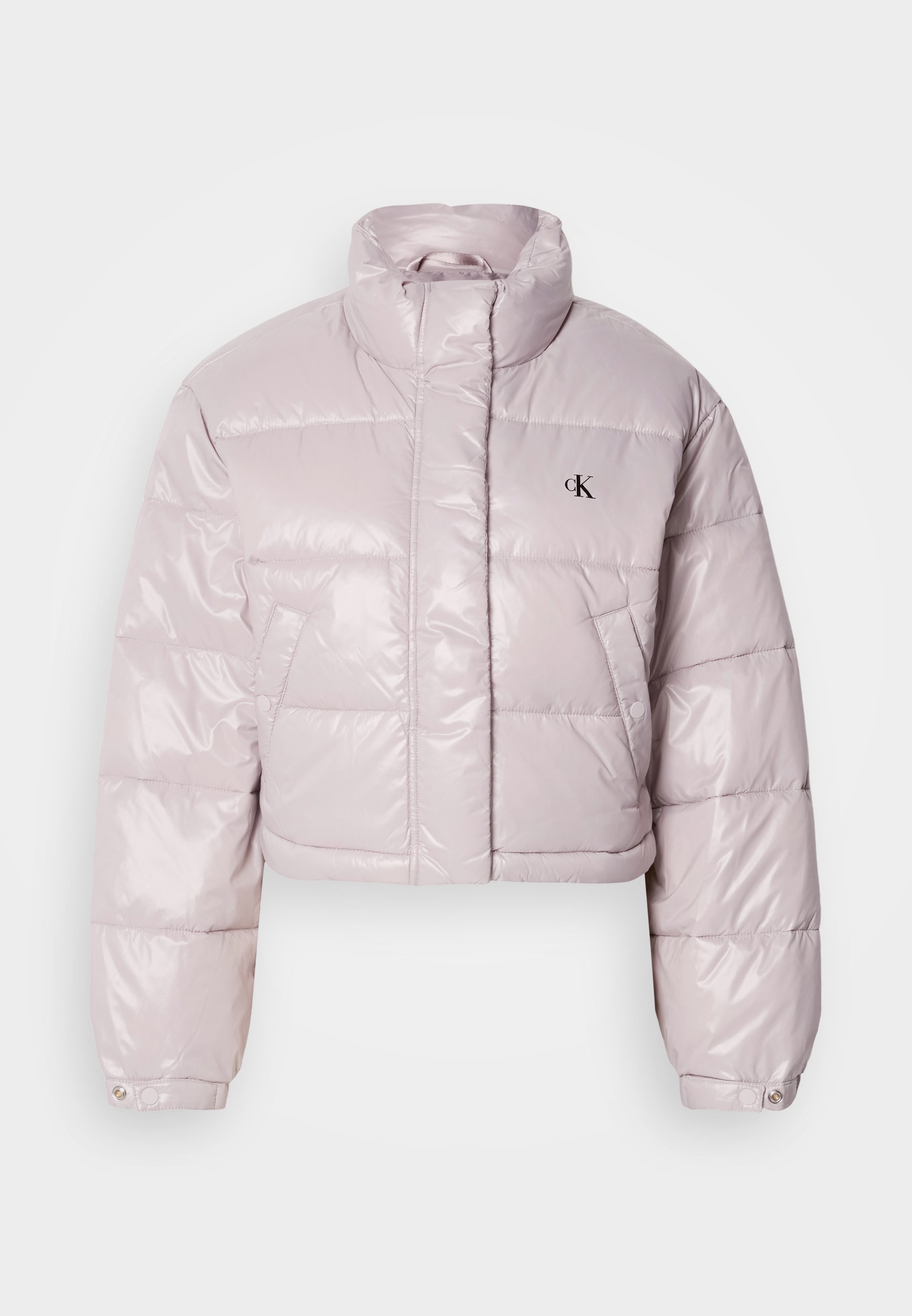 Calvin Klein Jeans CROP PUFFER JACKET - Zimní bunda - gull gray