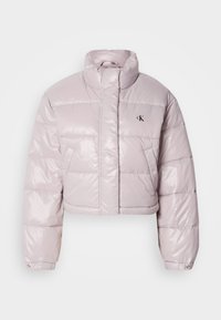 CROP PUFFER JACKET - Χειμωνιάτικο μπουφάν - gull gray