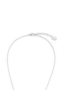 Collana in argento con chiusura a moschettone e lunghezza regolabile, caratterizzata da un piccolo tag con l'incisione “s.Oliver.” Design elegante e minimale.