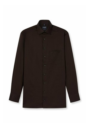 MODERN FIT KENT COLLAR - Overhemd - braun